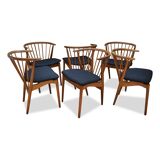 Chaises de salle à manger vintage danoises Helge Sibast nr.6 en chêne