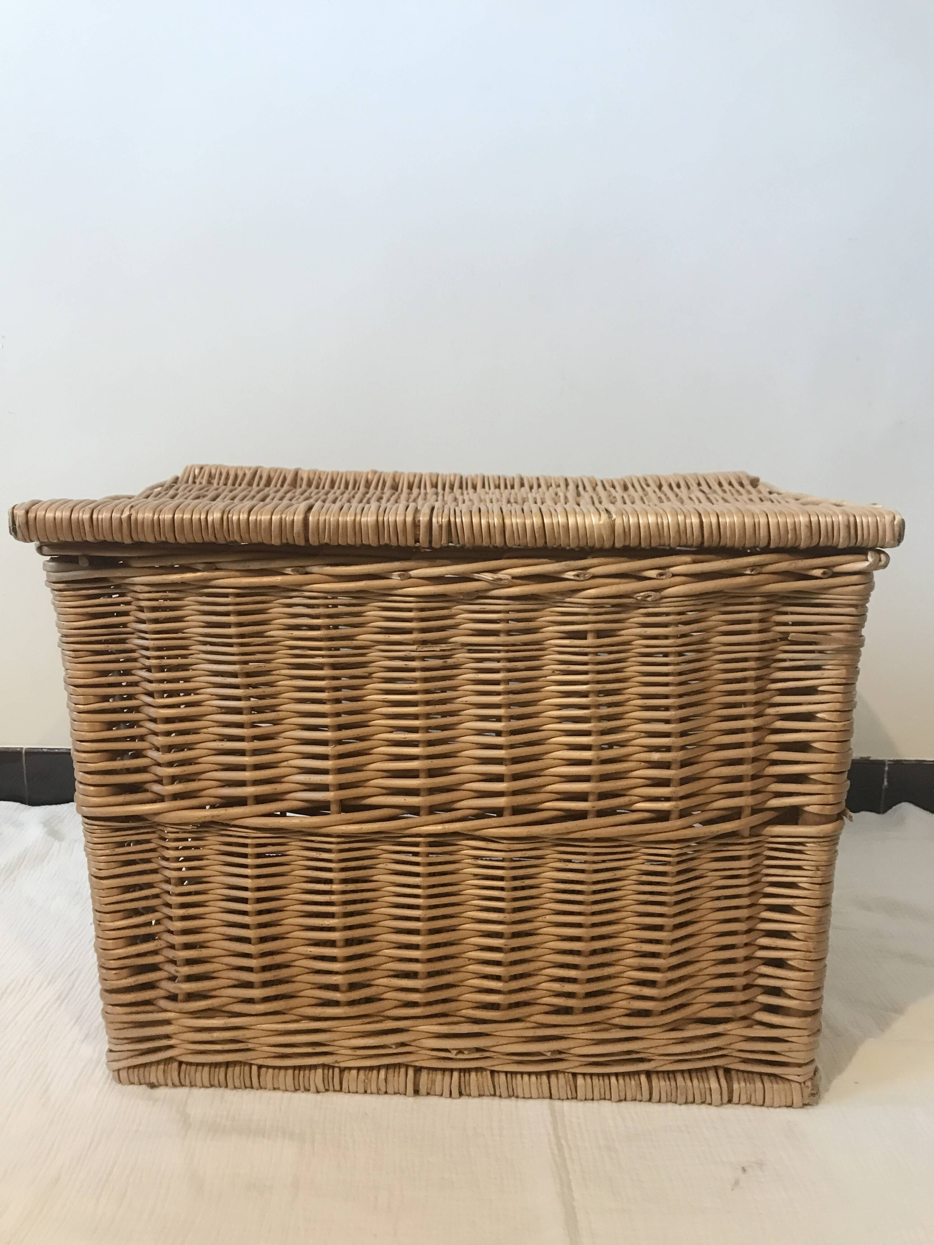 Wicker toy box