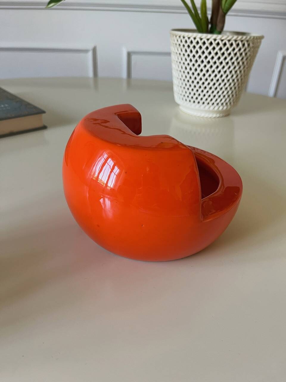 Vintage orange ashtray
