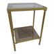 Gilded brass side table