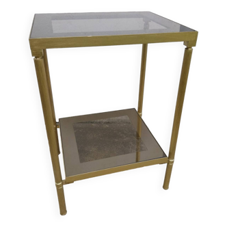Gilded brass side table