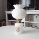 White opaline and brass lamp 50/60s