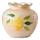 Vase boule vintage à décor de citron