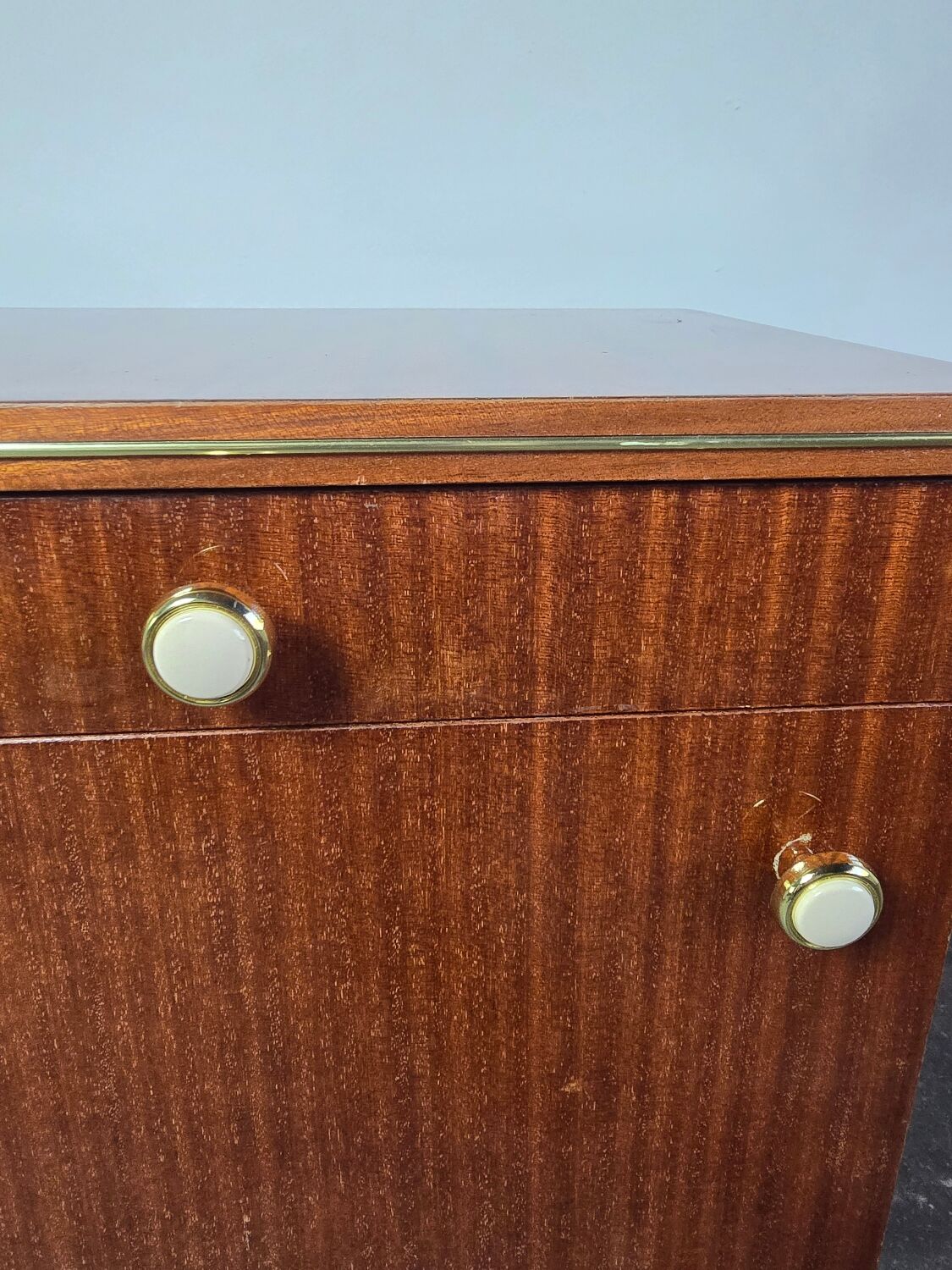 70s Mid Century Nightstand 1 of 2