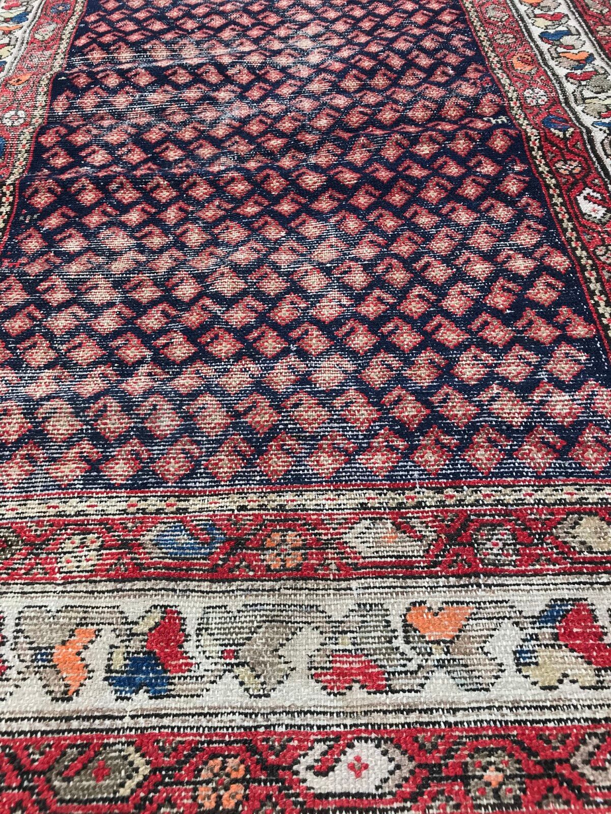 Carpet old malayer corridor Iran 106 X 390 CM