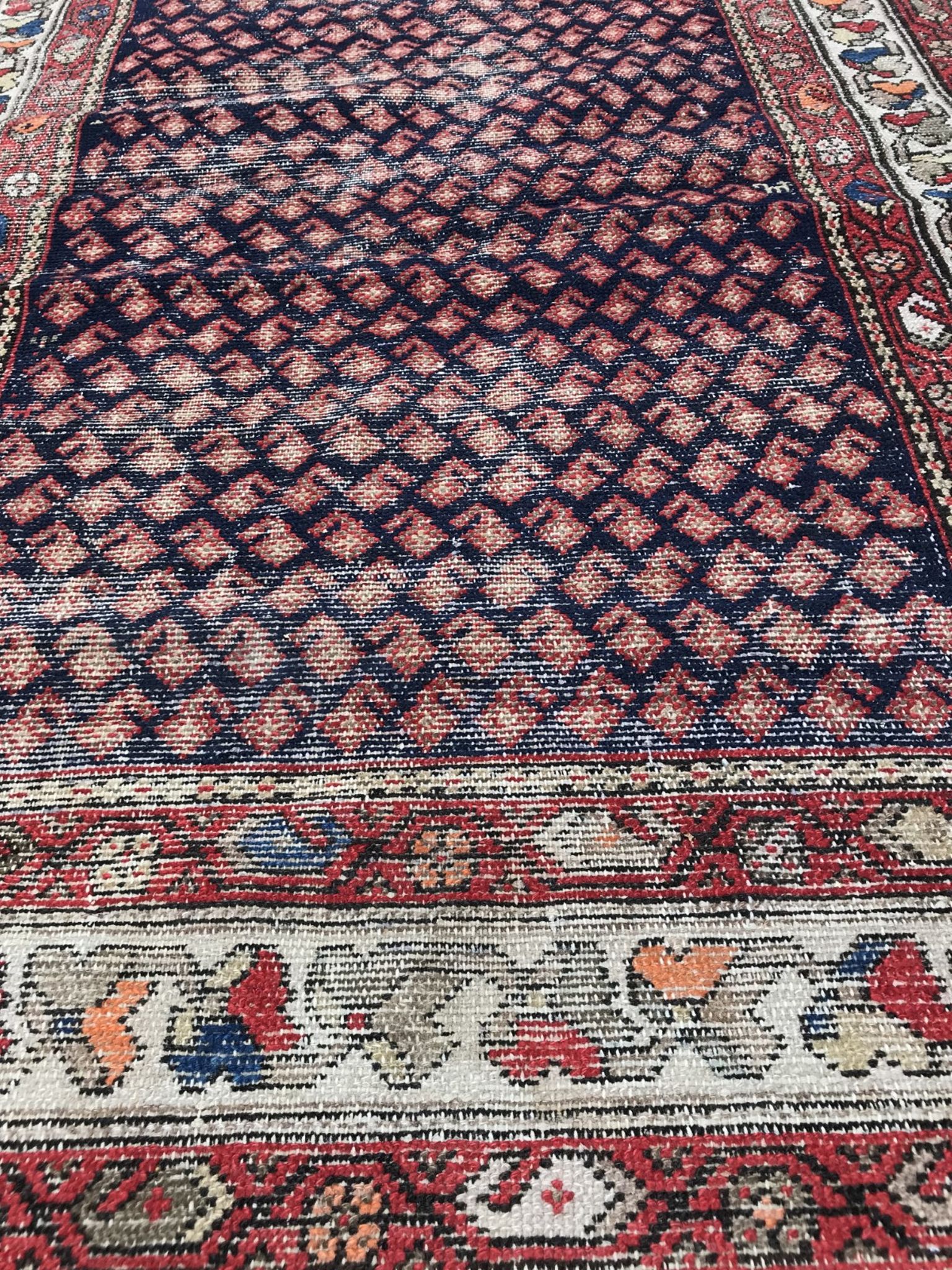 Carpet old malayer corridor Iran 106 X 390 CM