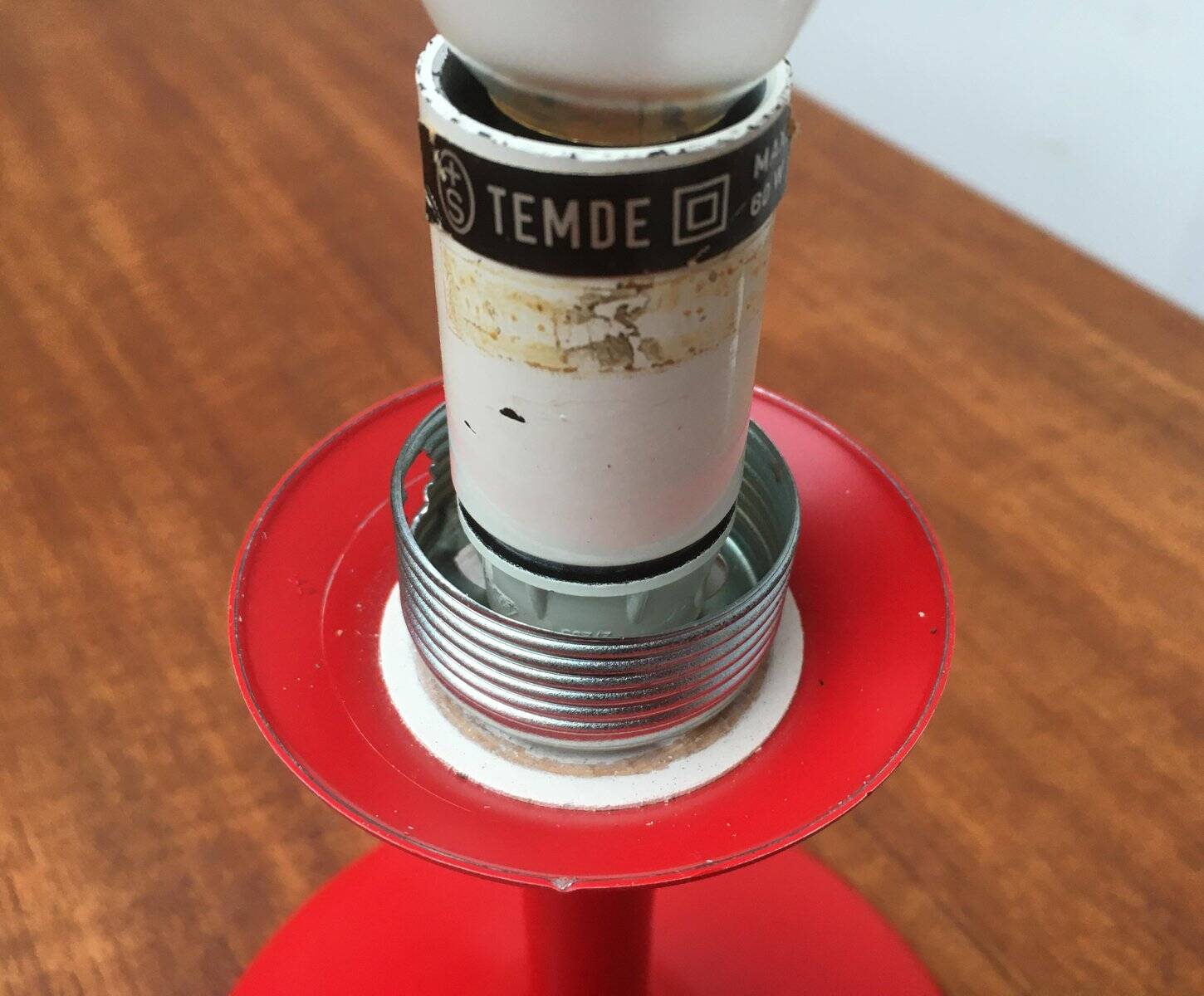 Swiss Space Age table lamp by E.R. Nele for Temde