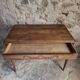 French antique writing desk in walnut, Louis XVI style, late 19th century, circa 1880–1900.