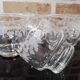 Set of 6 water glasses decorated with grapes and vine branches France