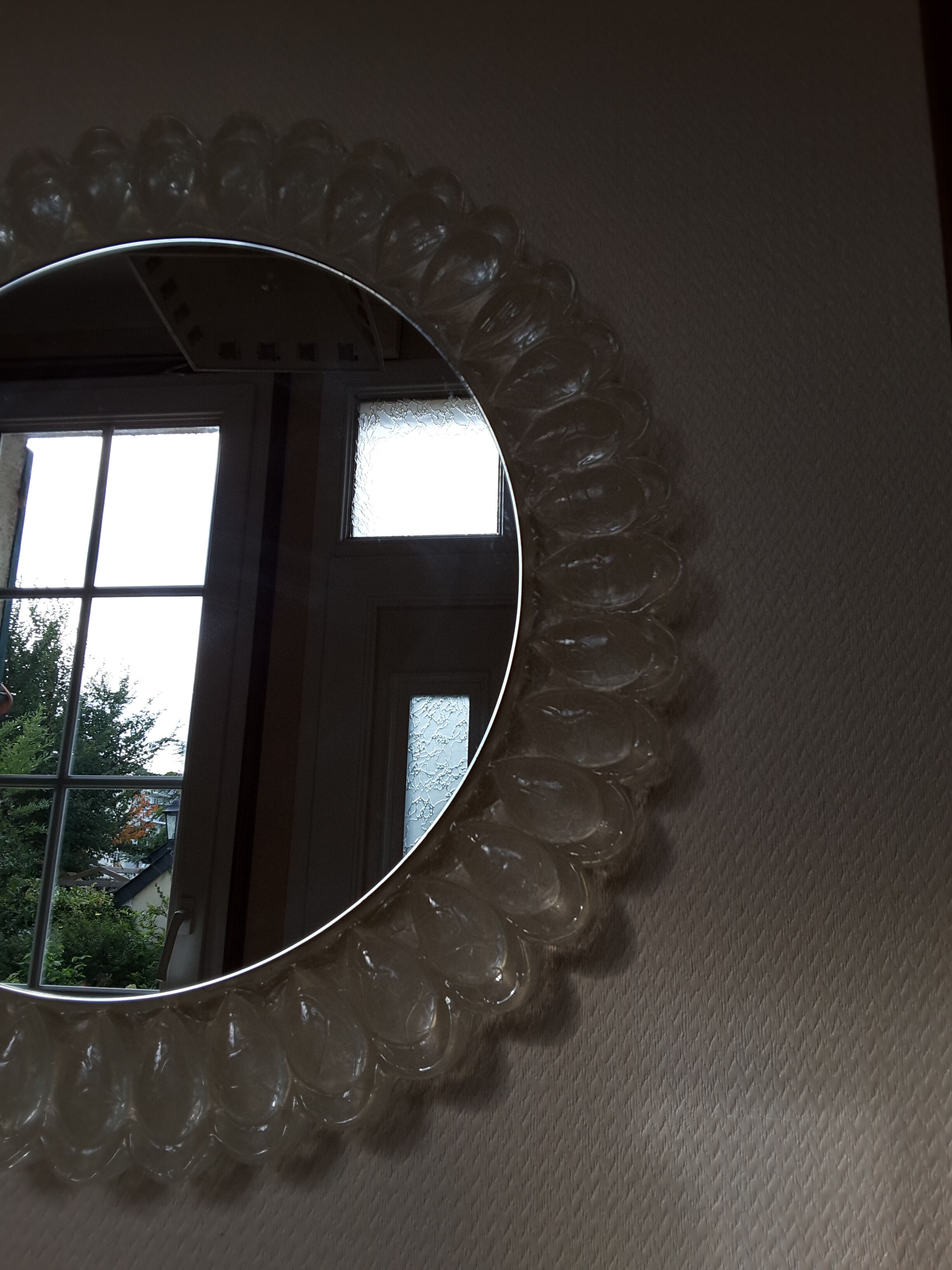 Flower round mirror - 64cm