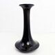 Vase en verre Theresienthal noir et or 1970