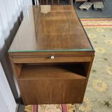 Oak caissons desk 1950