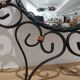 Witch mirror wrought iron and vintage brass