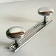 Vintage chrome metal coat stand