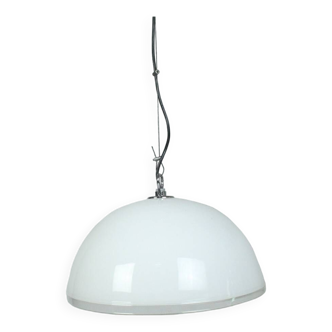 Opaque glass pendant light 1990 suede