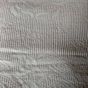 Dessus de lit en coton blanc  tissé , lit 1 place