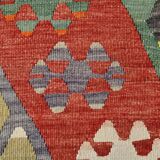 6x10 Kilim Multicolor Geometric Style Vintage Kilim Rug, 184x304 Cm