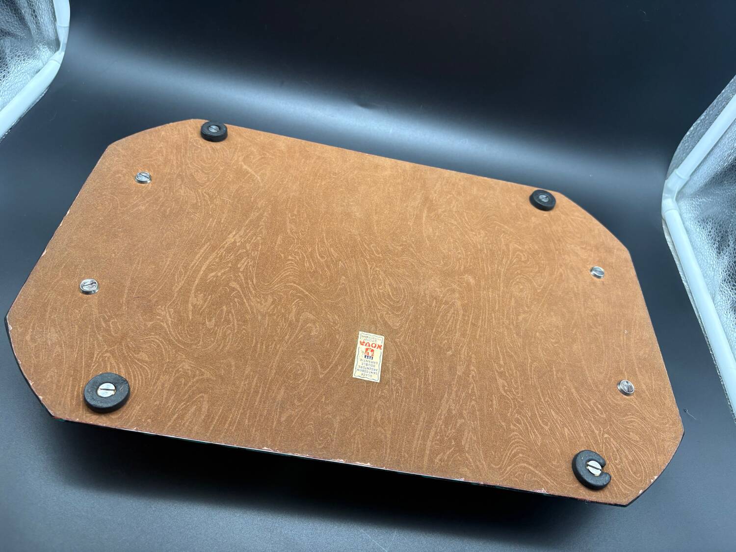 Beveled mirrored tray, Art Deco 1940, Saint-Gobain France