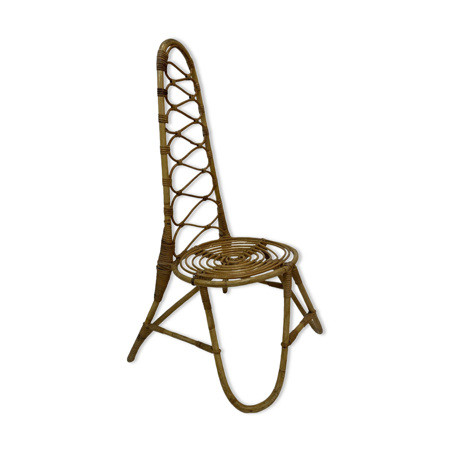 Vintage Rohe Noordwolde rattan chair