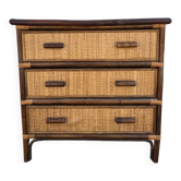 Rattan chest of drawers