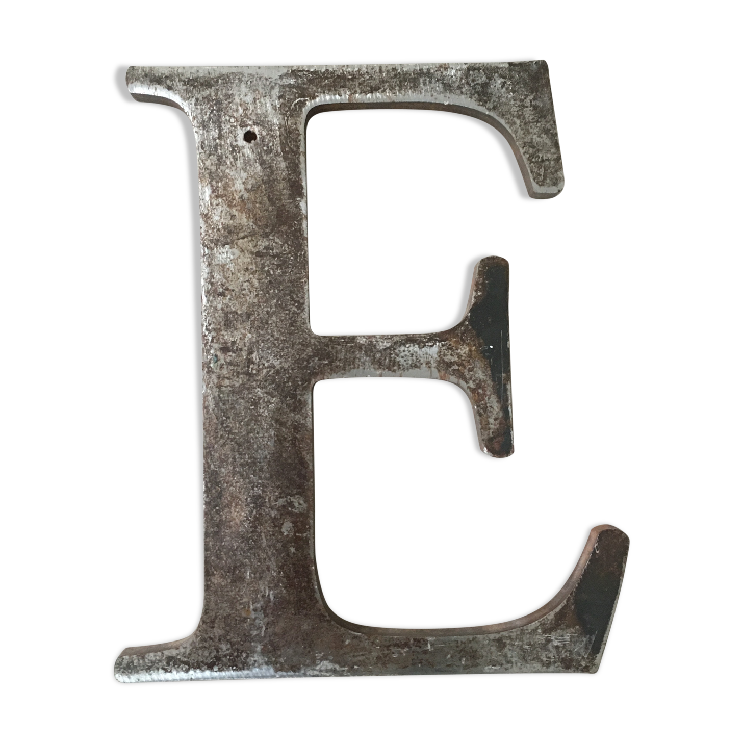 Ancient "E" sign letter