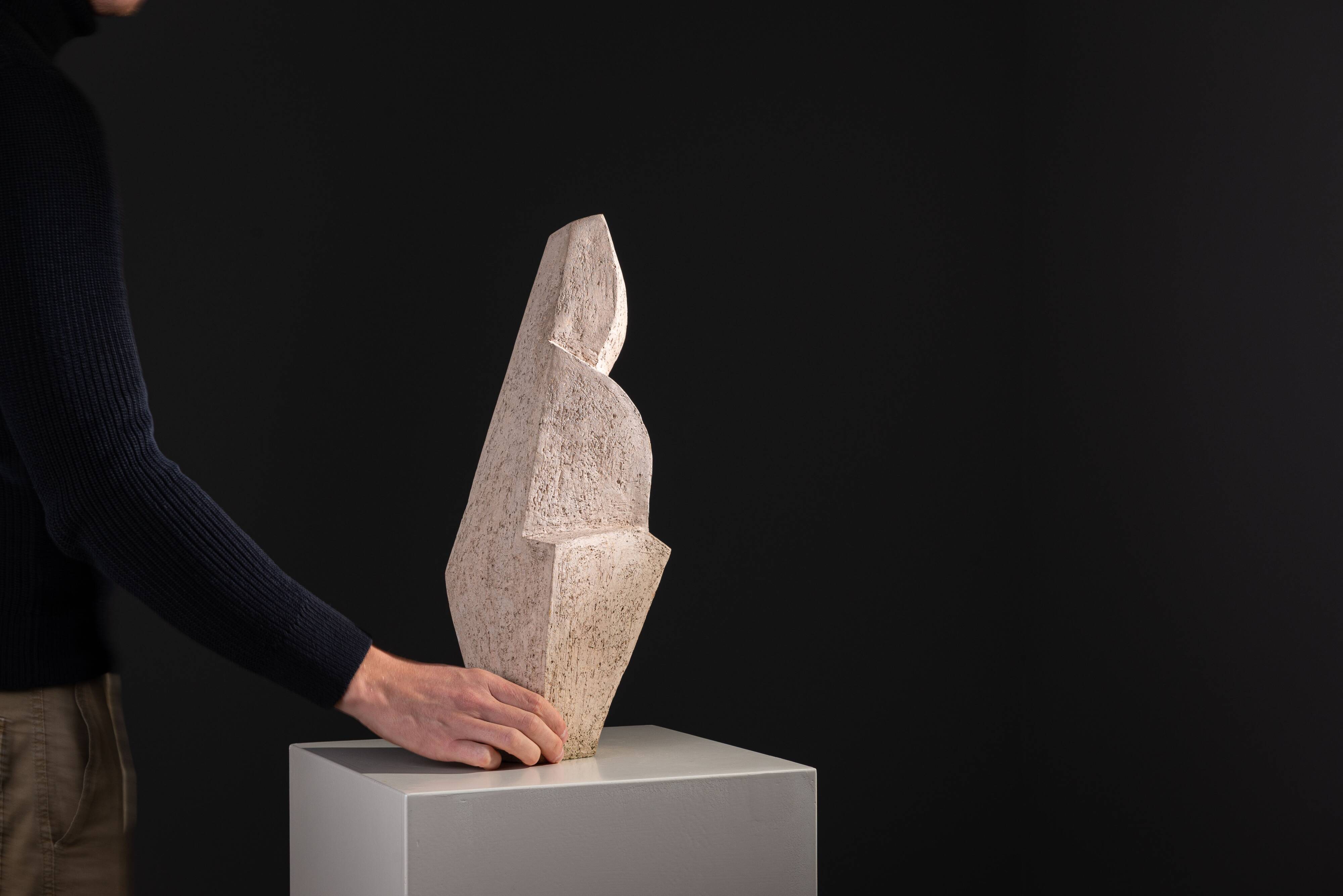 Large abstract monolithic sculpture