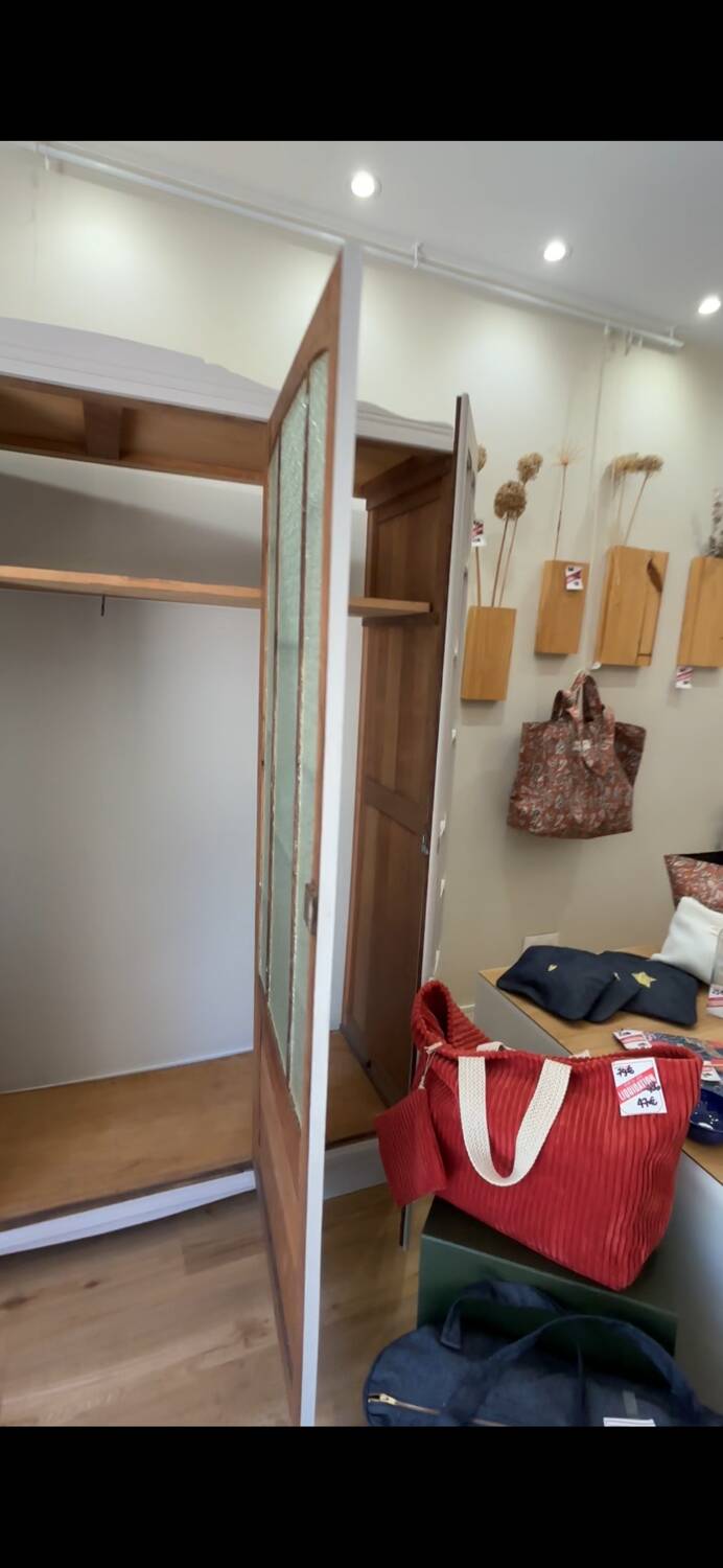 Glass-fronted Parisian wardrobe