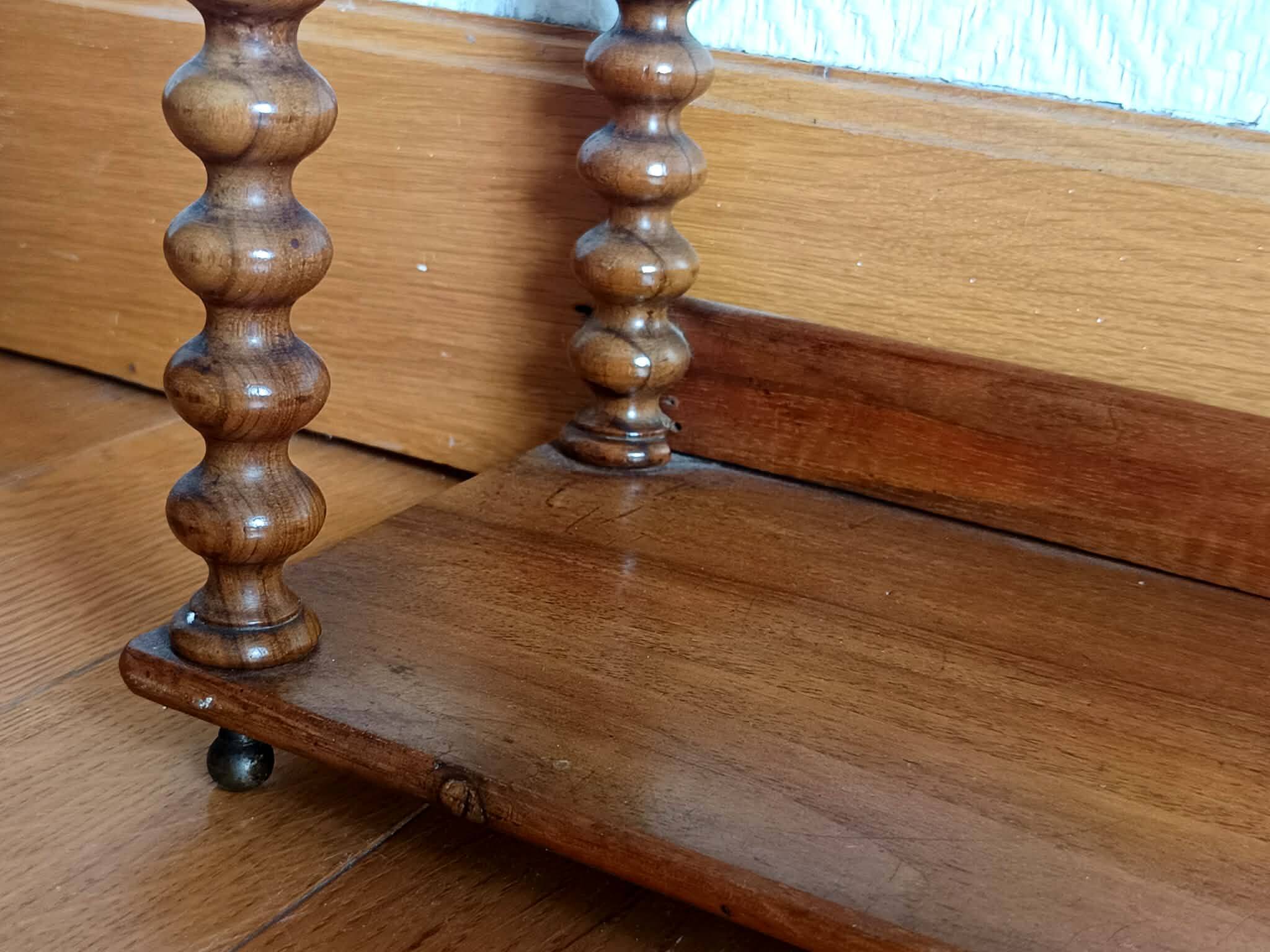 Napoleon III twisted column wall shelf