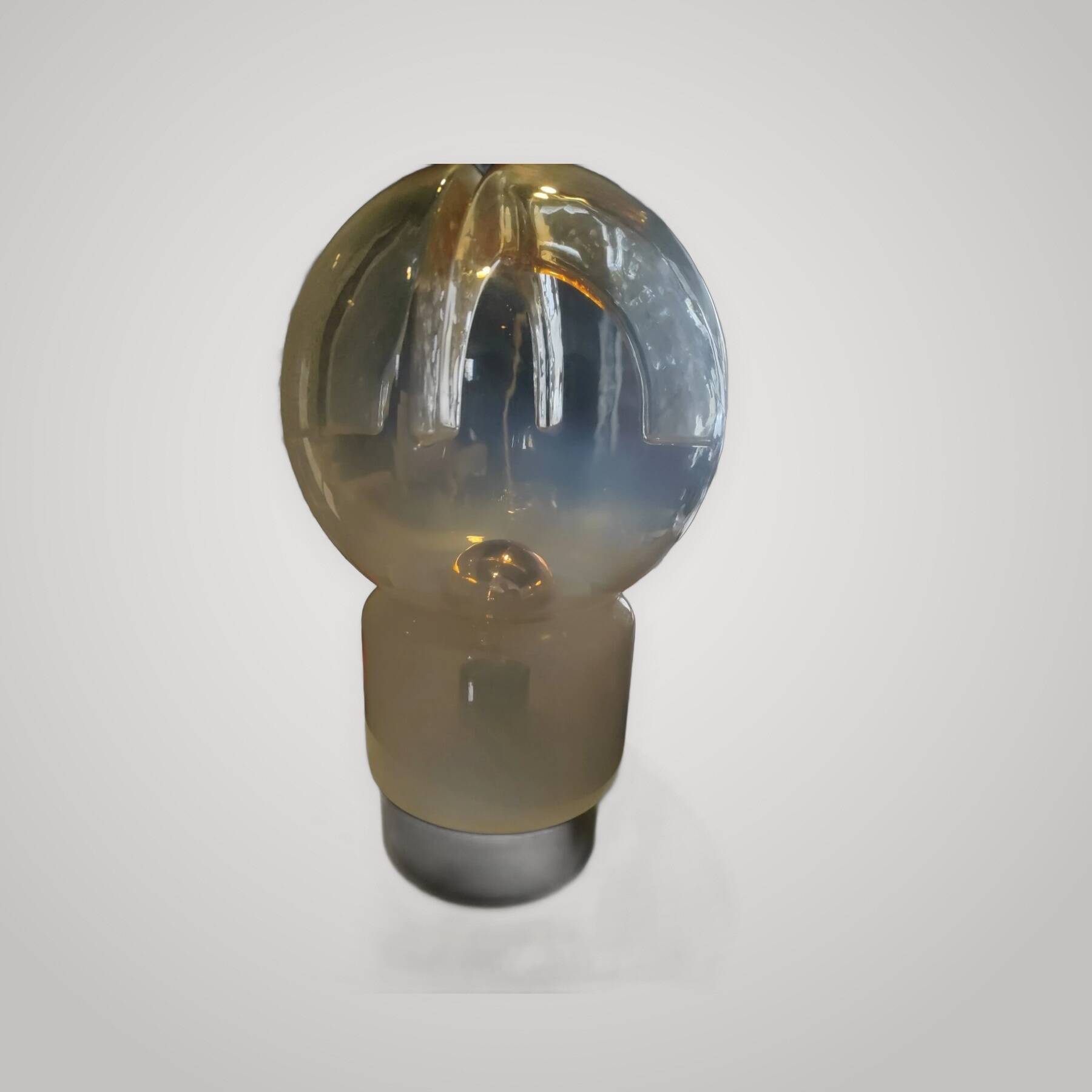 Mazzega Murano Space Age 1970 UFO Art Glass Table Lamp Original