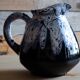 Flame-patterned ceramic pitcher – Vallauris style / Alpho