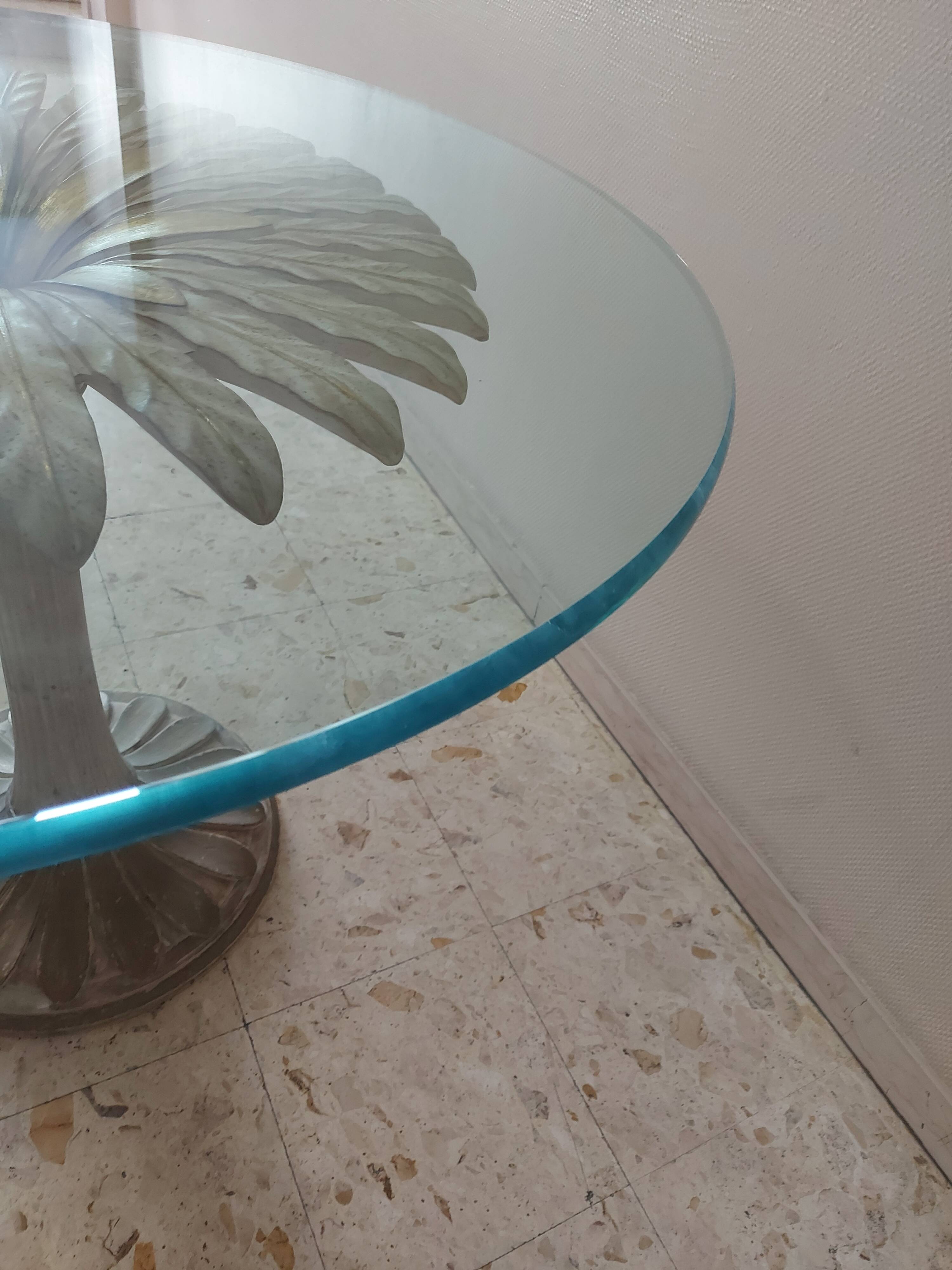 Italian daisy table 60s, 70'S design table Chelini Florence