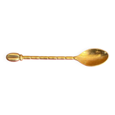 Box of 6 Vintage Moka Gold Metal Coffee Spoons