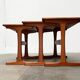 Nest of teak tables from the mid-century by Vildbjerg Møbelfabrik, 1960s, set of 3.