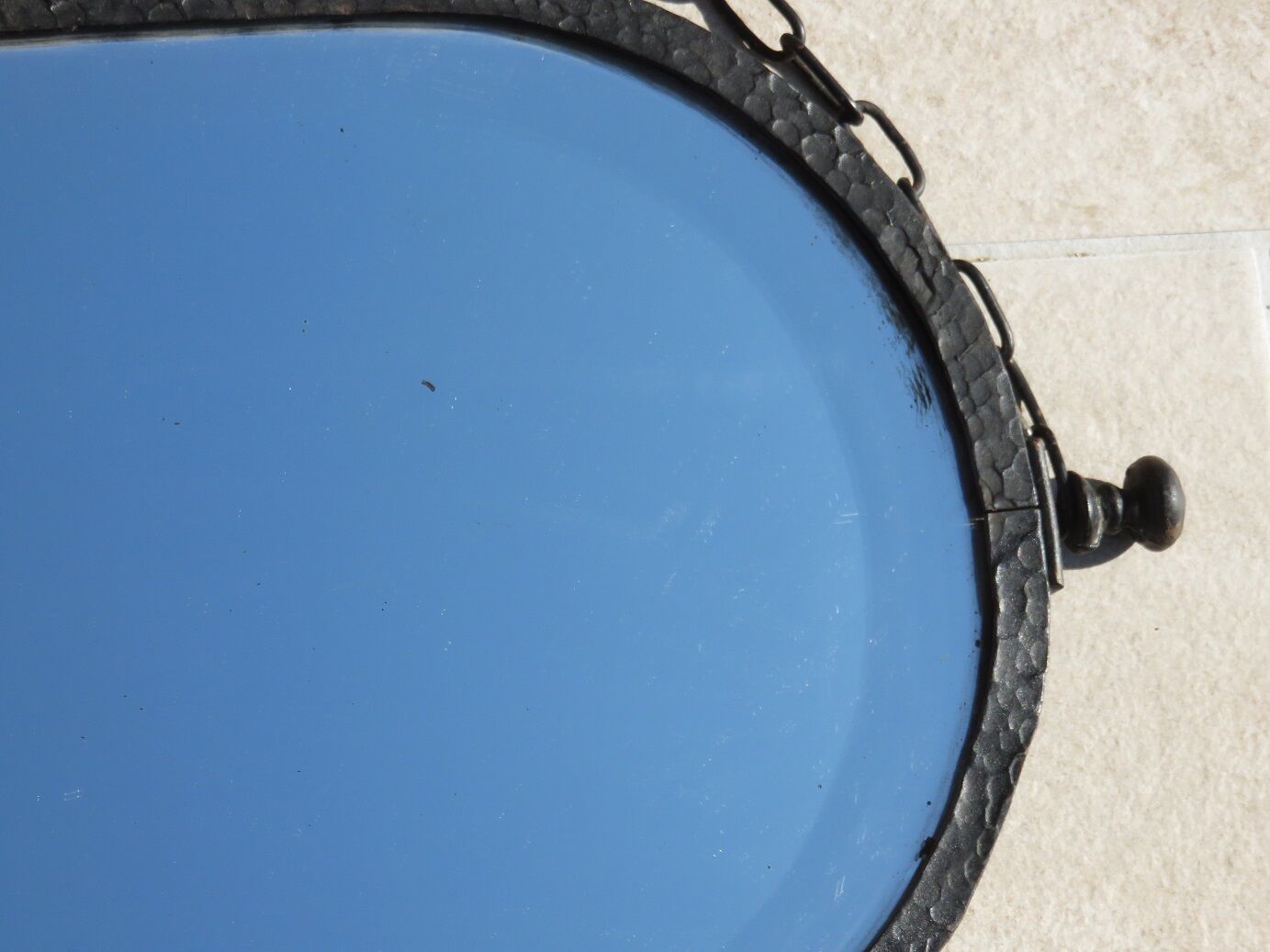Oval mirror 70x29cm