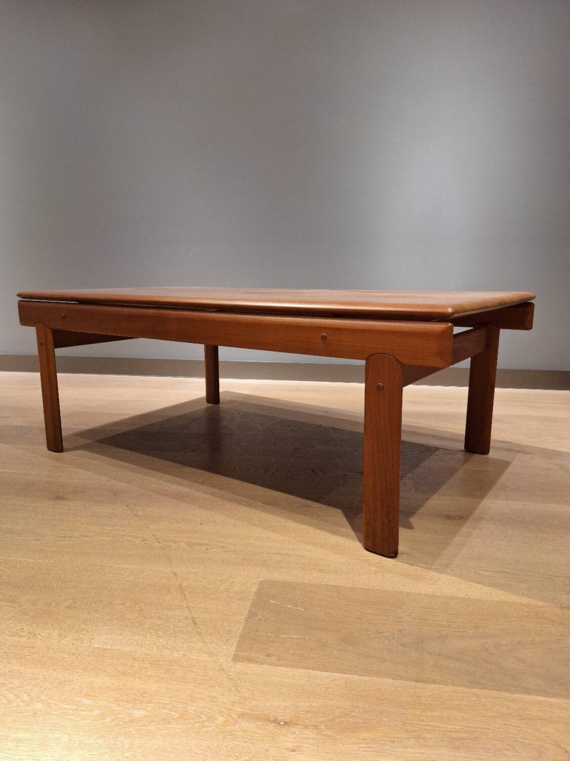Vintage teak coffee table designed by H.W. Klein for Bramin, 1960s.