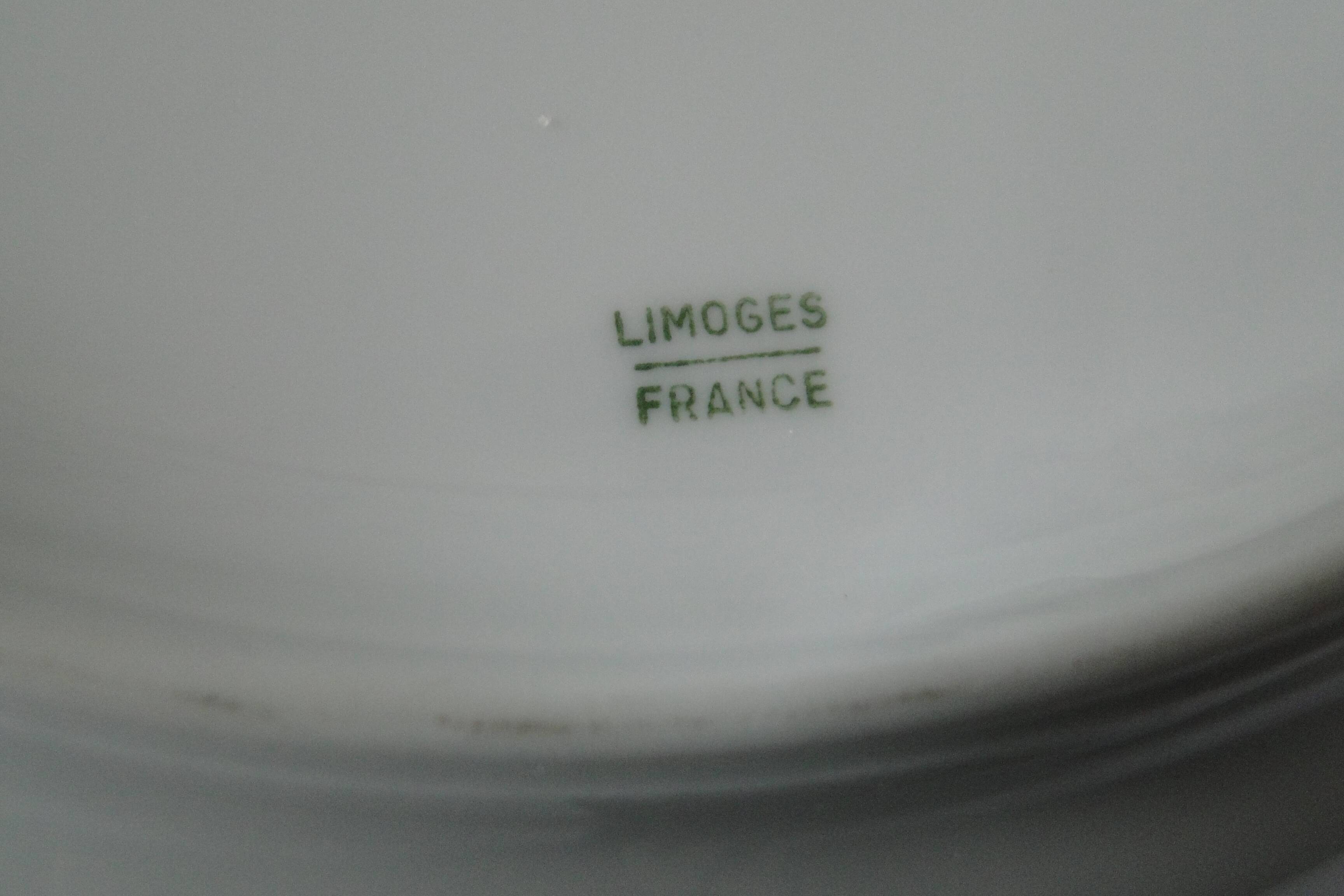 LARGE LIMOGES PORCELAIN SERVING DISH