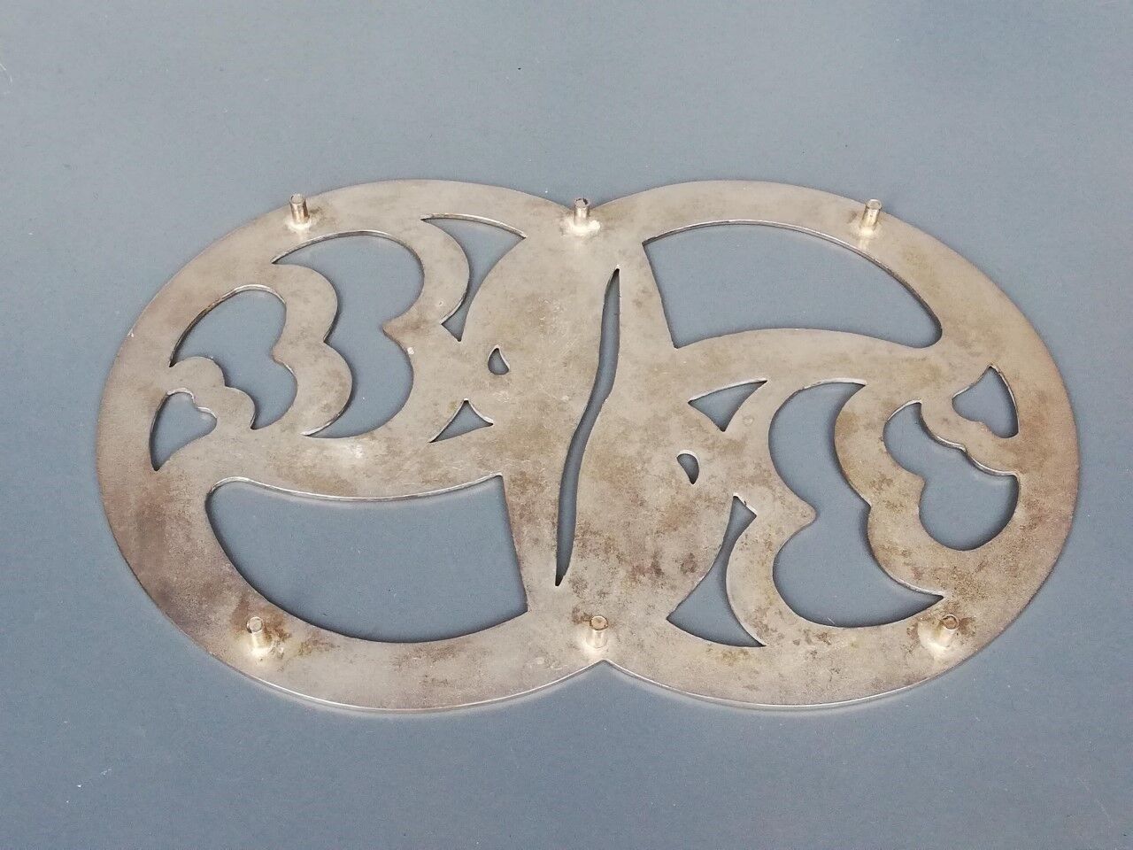 Vintage metal flat bottoms