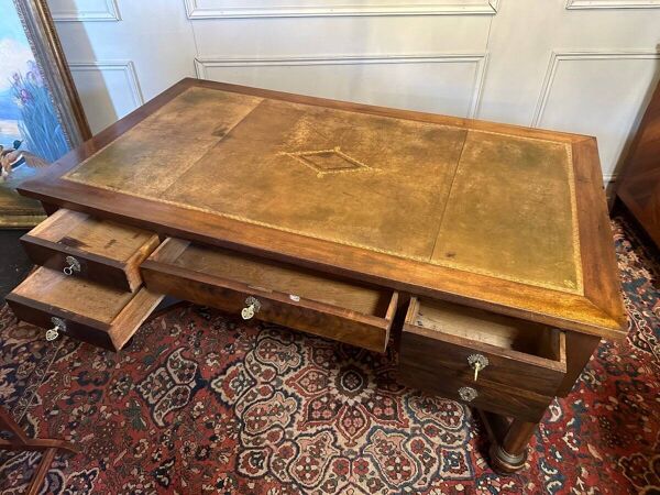 Bureau De Style Empire En Acajou. XIX ème.