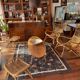 Rocking Chair, footrest, coffee table Sika Design Original