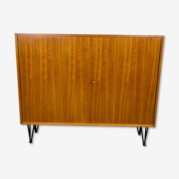 High vintage cabinet with hairpin legs