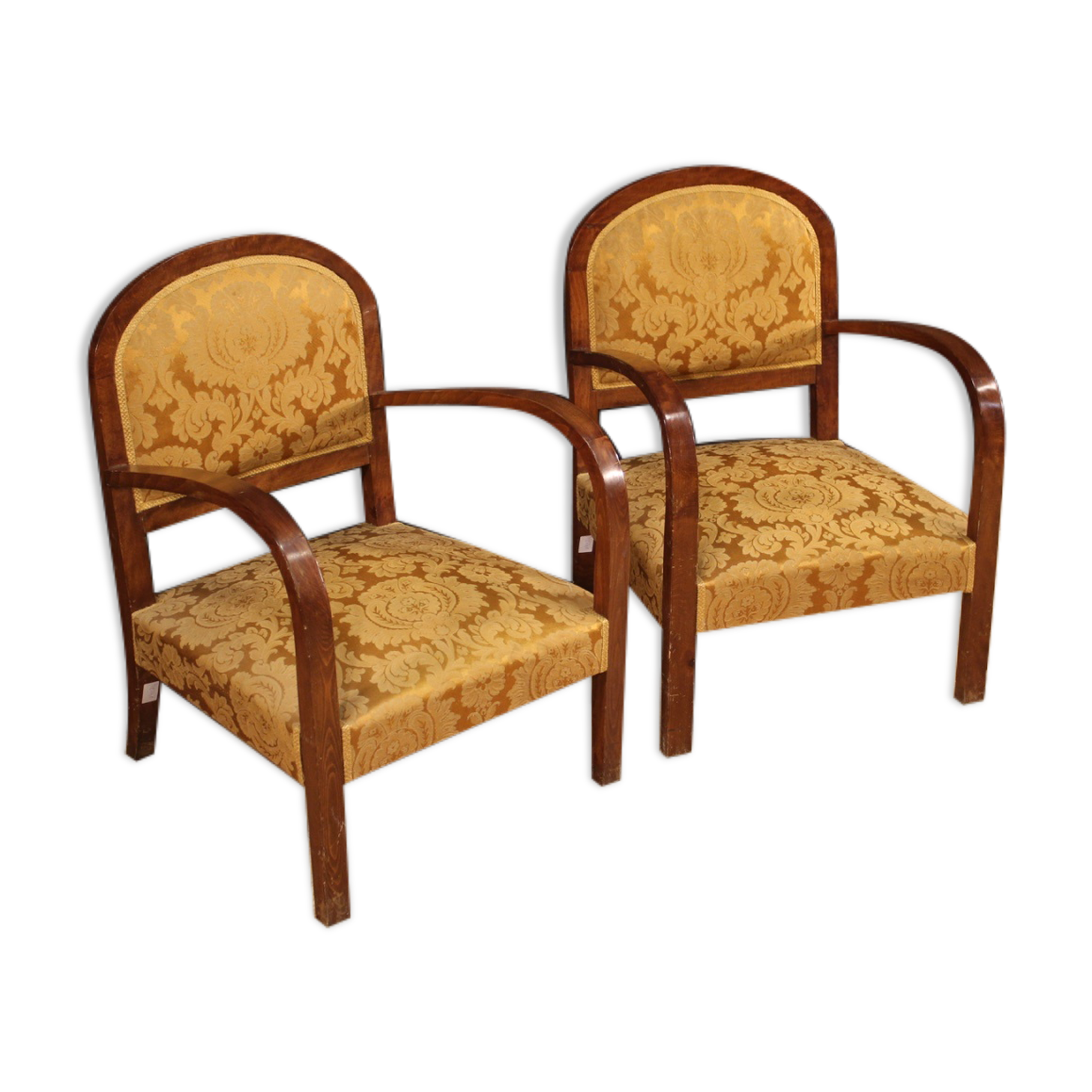 Pair of art deco style armchairs