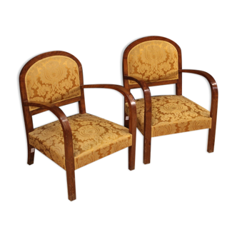 Pair of art deco style armchairs