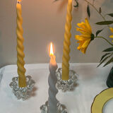 Reims glassworks candlesticks