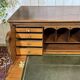 Commode secrétaire anglaise 19ème en acajou