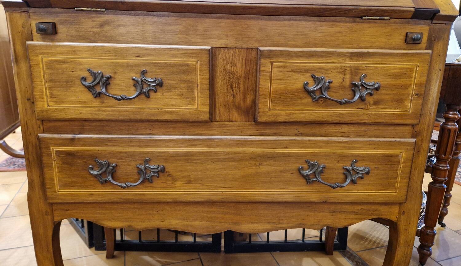 Walnut secretary slope desk