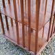 Art Deco style revolving bookcase in walnut and oak