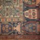 Handmade antique Persian Farahan rug 131cm x 195cm 1860s