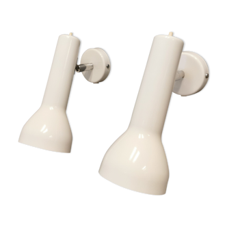 2 wall lamps, Schmidt's lampe design, Denmark early 1980s by Hans Schmidt
