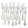 Christofle Spatours 12 table forks, 20.7 cm, silver-plated metal in perfect condition.