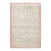Tapis 7x10 pour salon, tapis turc à fleurs Beige, 203x303Cm SK20555